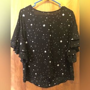 A.N.A Black Starry Blouse.